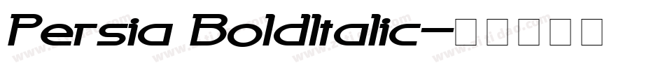 Persia BoldItalic字体转换